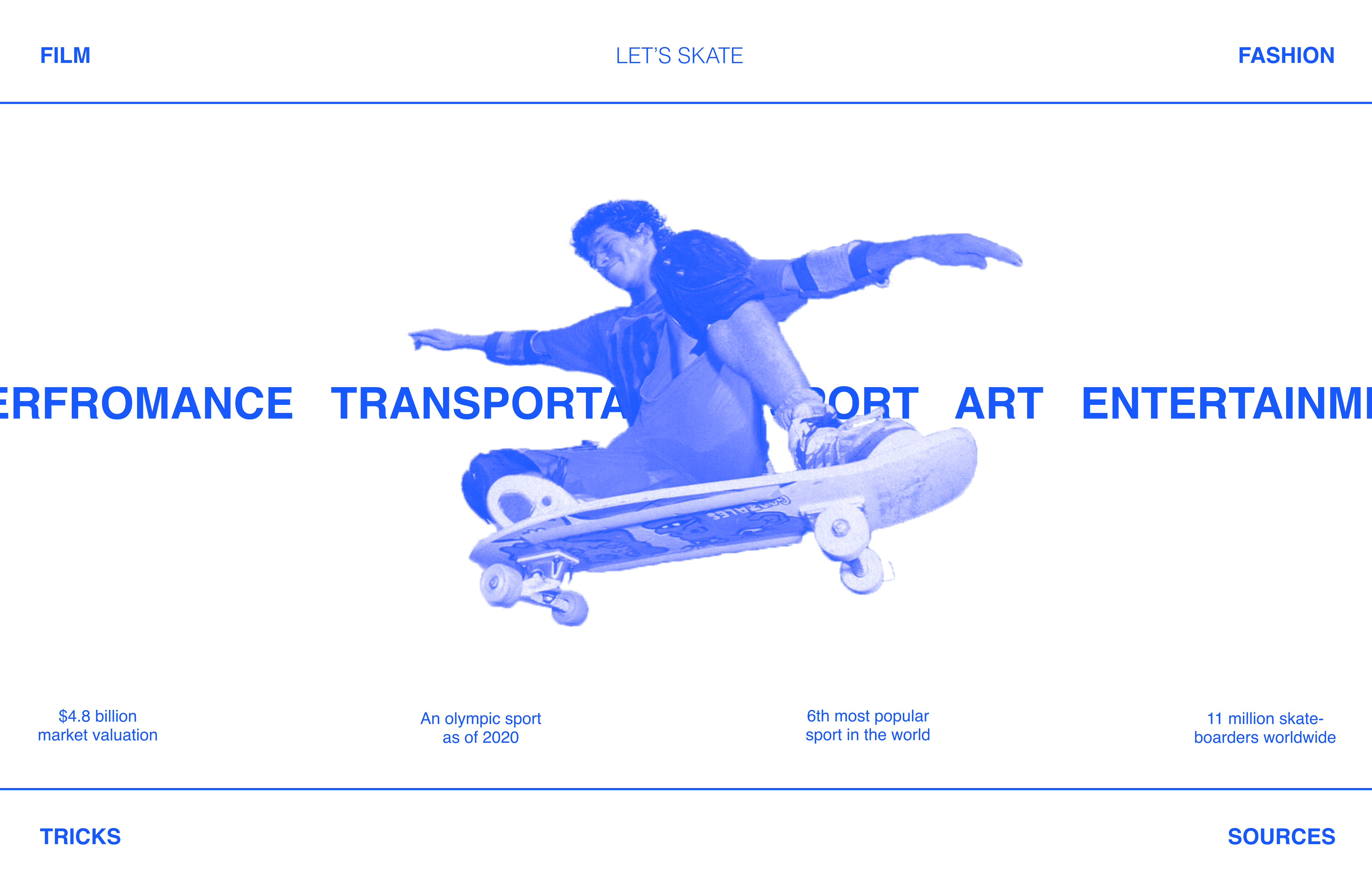 mock up of the home page (desktop size)